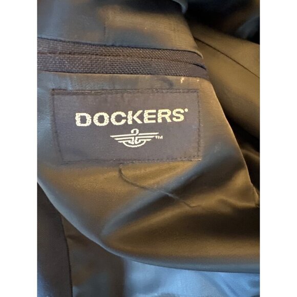 NWT Dockers Mens Navy Blazer Size 44L Polyester & Wool Blend - Picture 6 of 7